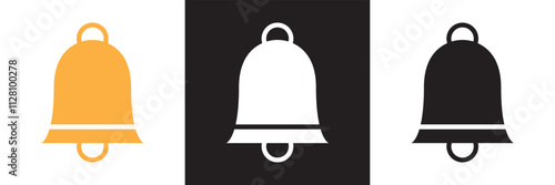 Fotografi Cowbell  vector icon symbol in flat style