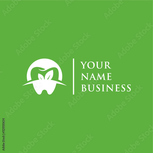 clean and simple dental health logo concept
