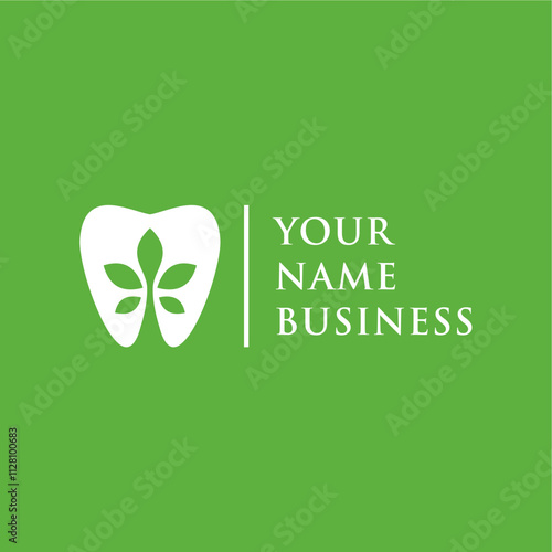 clean and simple dental health logo concept
