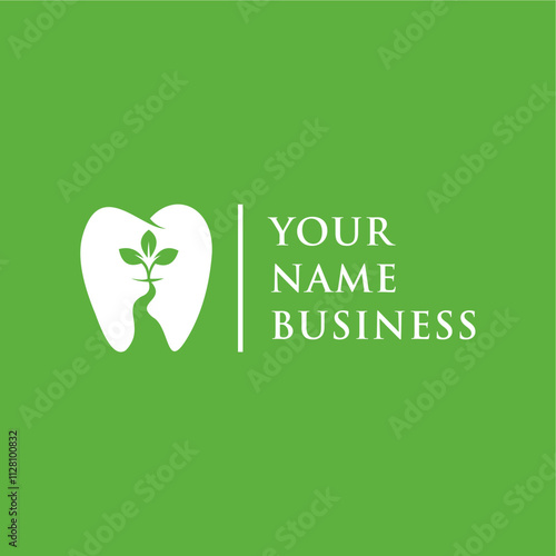clean and simple dental health logo concept