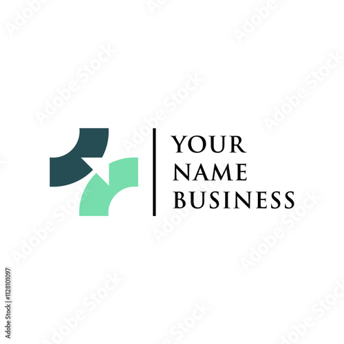 clean and simple health insurance logo concept