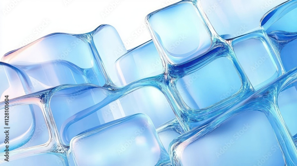 Floating Glass Shapes Minimalist Design Abstract Composition 3D Render Geometric Background Floating Glass Shapes Minimalist Design Abstract Composition 3D Render Geometric Background