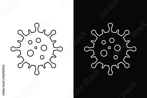 Vector Virus Icon. Representing Pandemic and Respiratory Infections