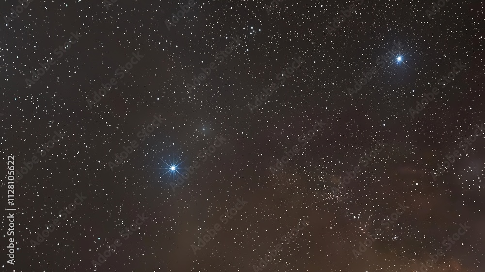 Fototapeta premium Deep space shining stars in night sky