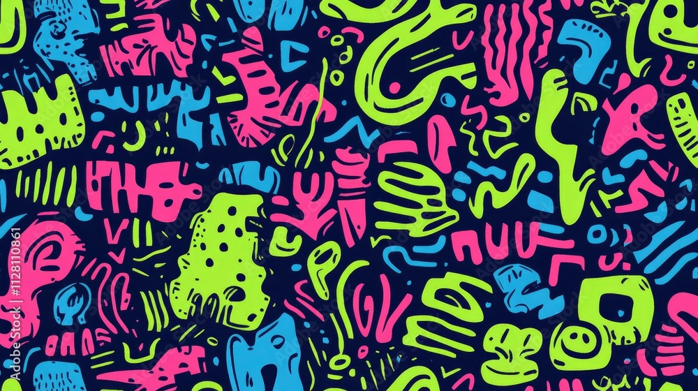 Colorful abstract pattern with vibrant shapes and lines, suitable for backgrounds or designs. Colorful abstract pattern with vibrant shapes and lines, suitable for backgrounds or designs.