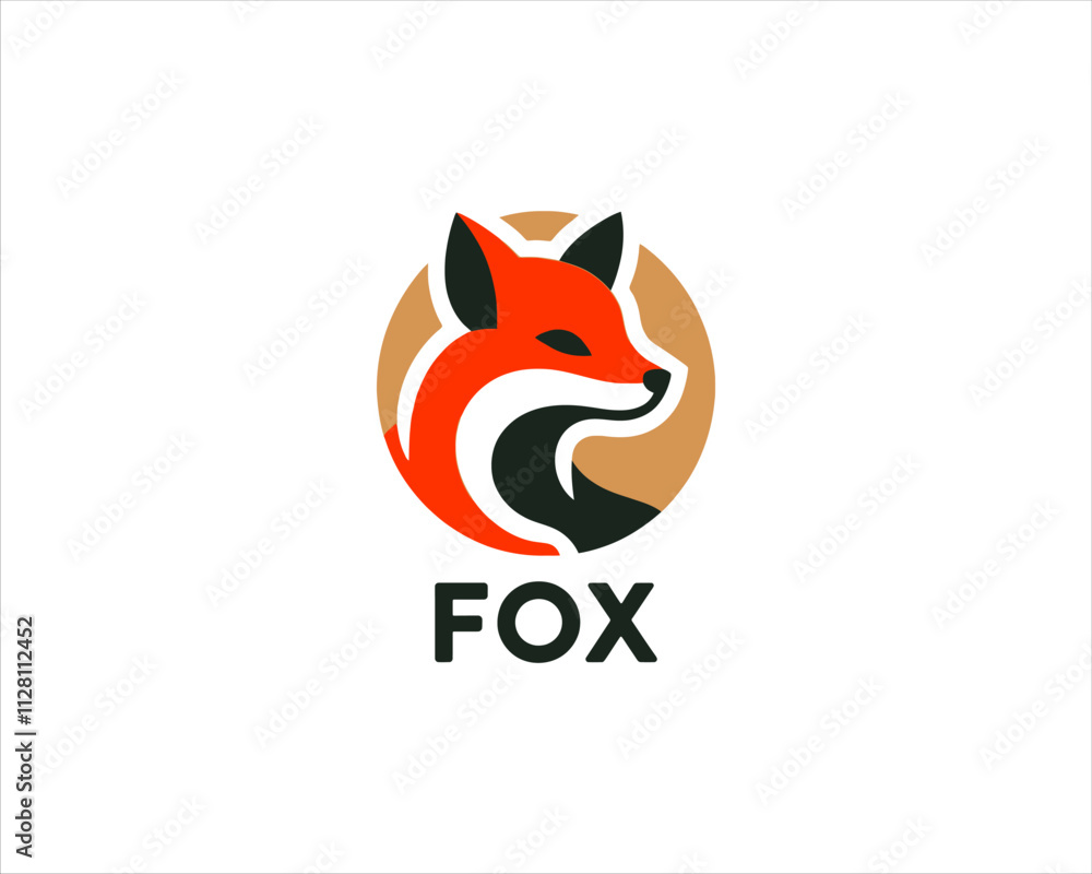 Fox logo design icon symbol vector illustration. Beautiful fox head logo. Colorful fox logo design vector template. Fox logo design icon symbol vector illustration. Beautiful fox head logo. Colorful fox logo design vector template.