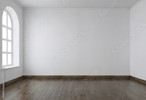 empty white room with window