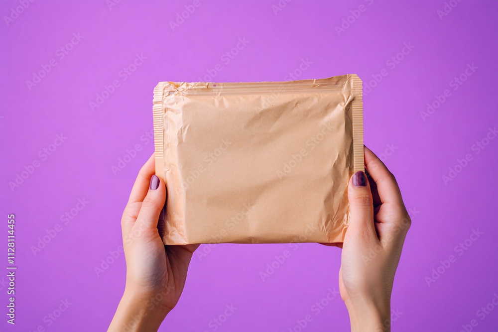 Snacks and Packed Meals with Hand Holding Blank Food Packaging Snacks and Packed Meals with Hand Holding Blank Food Packaging