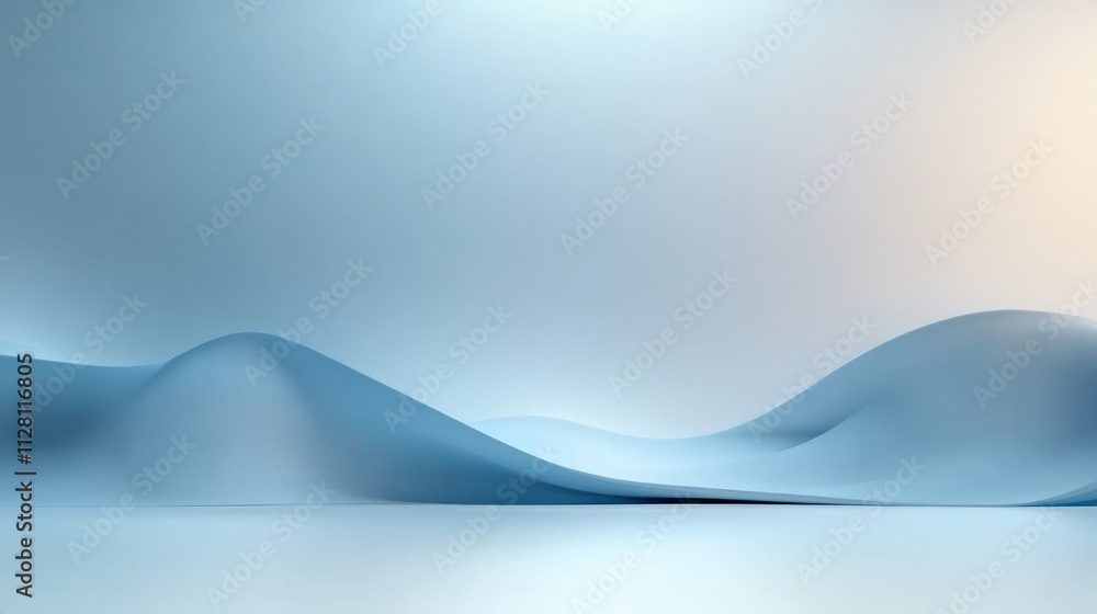 Abstract Light Blue Background Minimal Design for Product Display with Soft Shadows and Gradients Abstract Light Blue Background Minimal Design for Product Display with Soft Shadows and Gradients