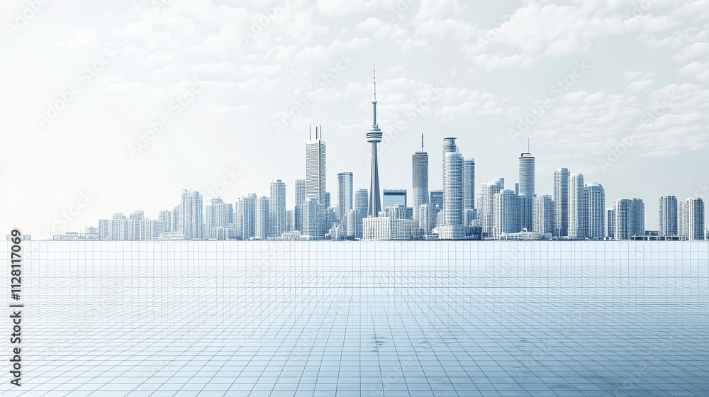 blue city skyline blue city skyline