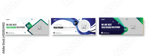 Professional medical healthcare service social media post template design