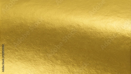 Gold foil leaf shiny metallic wrapping paper texture background for wall paper decoration element

