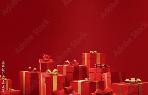 Wallpaper Mural red gift box Torontodigital.ca