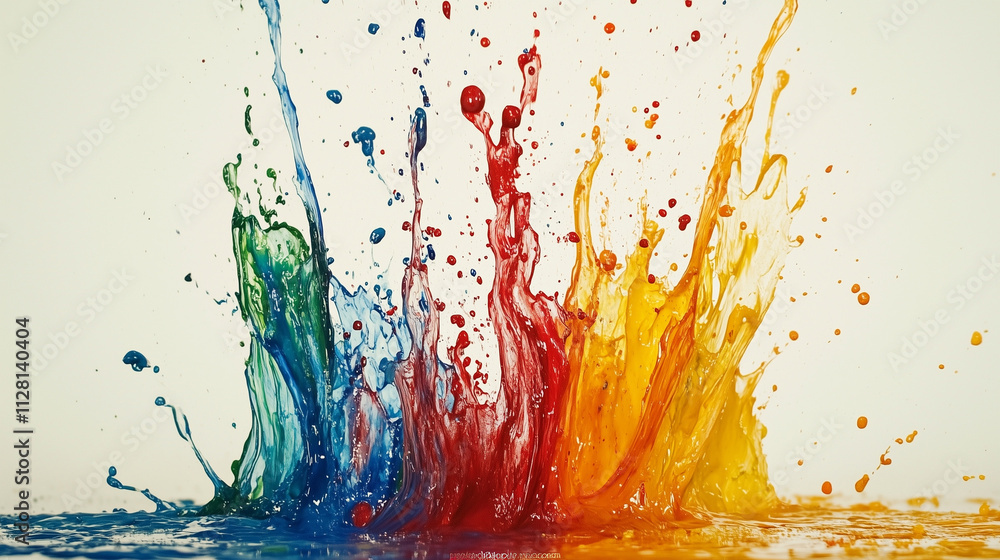 Colorful splattering paint - HD Wallpaper Colorful splattering paint - HD Wallpaper