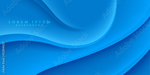 modern and creative blue curve wave layout decorative abstract digital bright blue backdrop,cover and business card design element vector illustration. futuristic geometric wallpaper and banner.