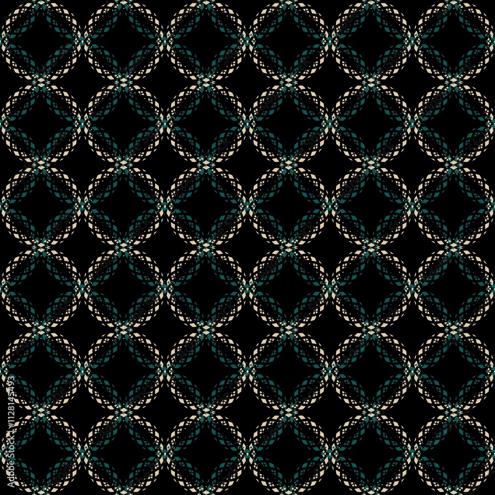 Naklejka premium seamless pattern with circles abstract background