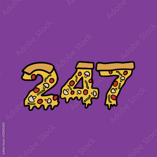 alphabet letter word from pizza and ice number abjad text photo