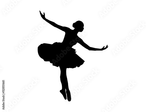 ballet dancers silhouettes. Ballet Dancing Silhouettes. Dance ballet silhouettes. Dancer woman people. Female ballerina recital silhouette. Set of dance ballet silhouette vector.