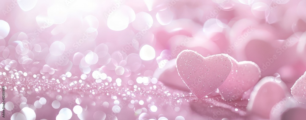 Sparkling Hearts: A Romantic Abstract Sparkling Hearts: A Romantic Abstract
