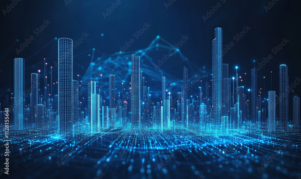 Naklejka premium city lights