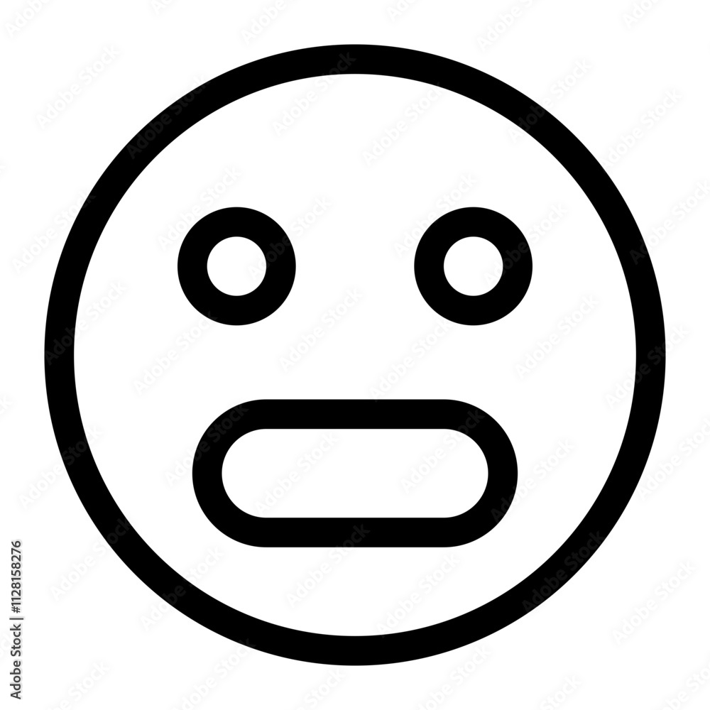 Fototapeta premium Emoticon Thin Style