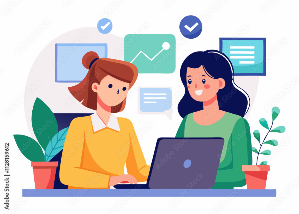 Illustration of a Virtual Team Meeting with Diverse Participants Illustration of a Virtual Team Meeting with Diverse Participants