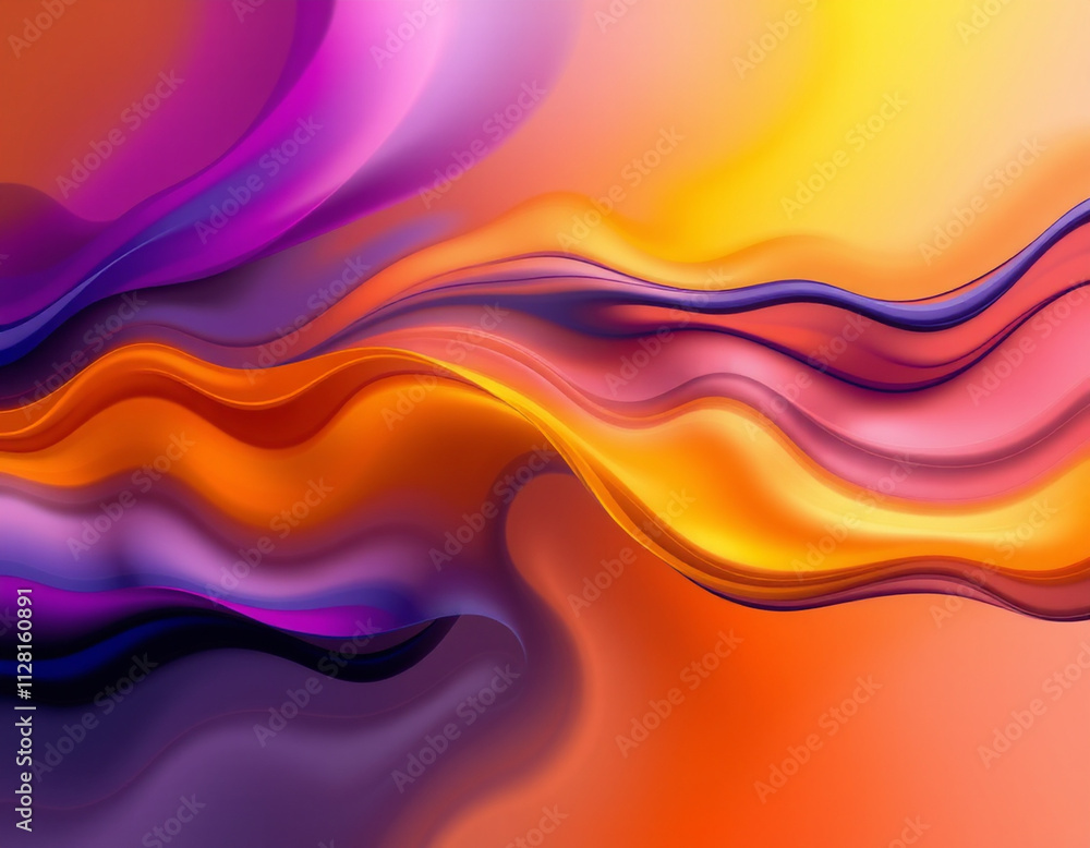 Abstract colorful wave background Time as an abstract flow, vibrant complementary colors, soft diffused light, subtle illumination, balanced tones, contrasting colors Abstract colorful wave background Time as an abstract flow, vibrant complementary colors, soft diffused light, subtle illumination, balanced tones, contrasting colors