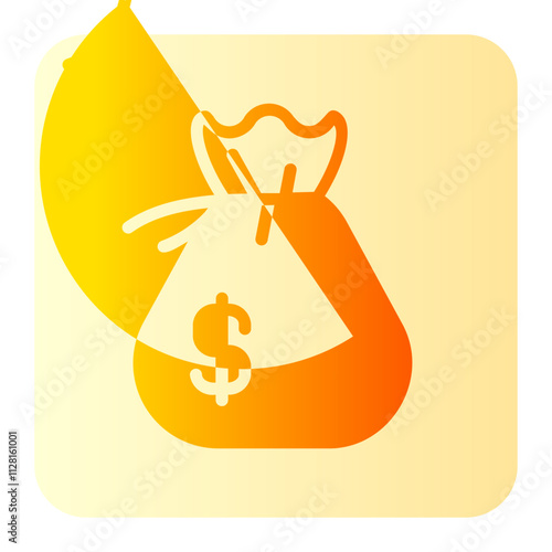 Money Bag gradient icon