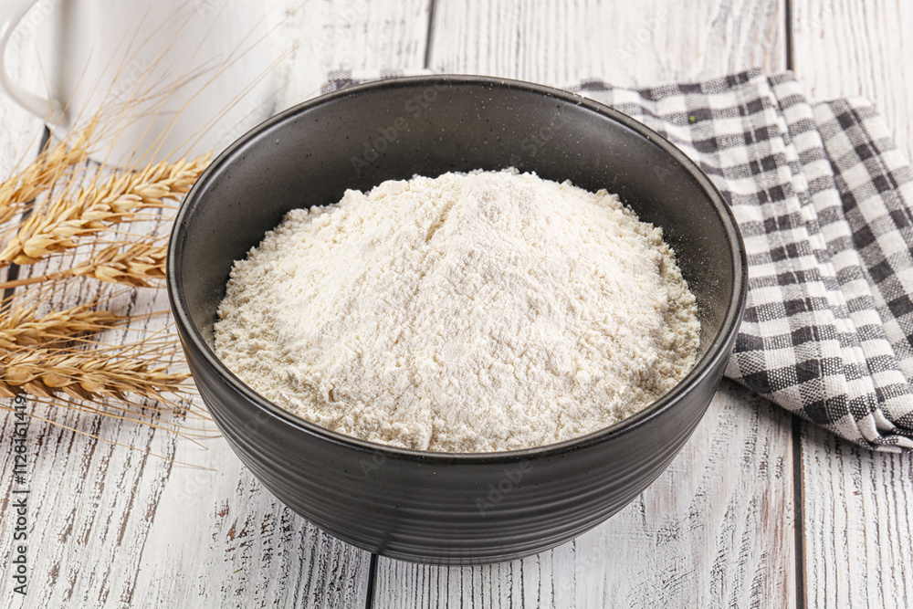 Wheat flour heap for bake Wheat flour heap for bake