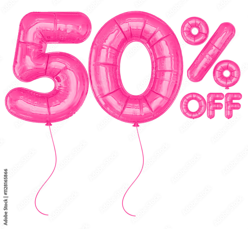 50 Percent Pink Balloon Discount Offer 50 Percent Pink Balloon Discount Offer