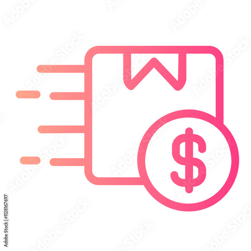 Delivery gradient icon