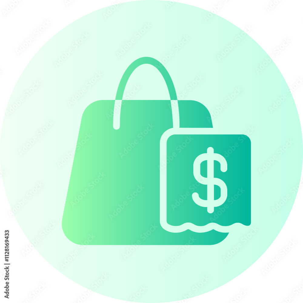 Shopping gradient icon Shopping gradient icon