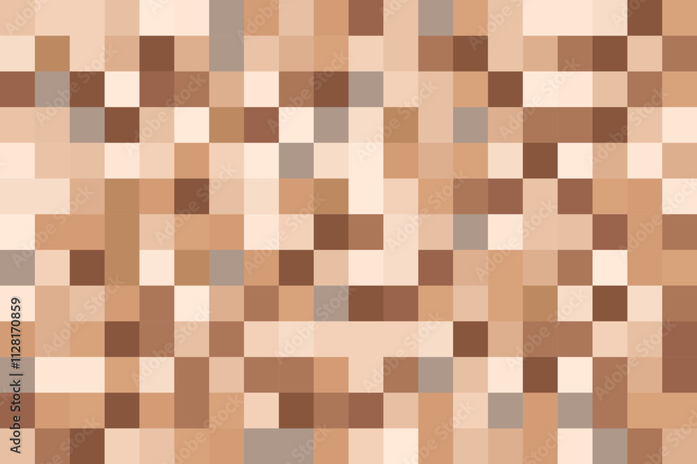 Blurred censor vector background. Mosaic pixel nude effect. Brown color square texture. Blurred censor vector background. Mosaic pixel nude effect. Brown color square texture.