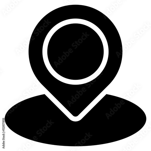 Ip address icon solid vector illustration
