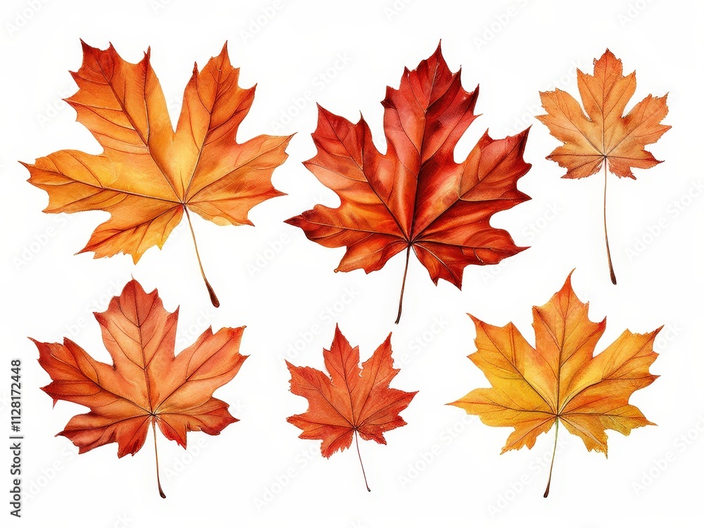 Obraz premium the AI Image Generator, Autumn Maple Leaves