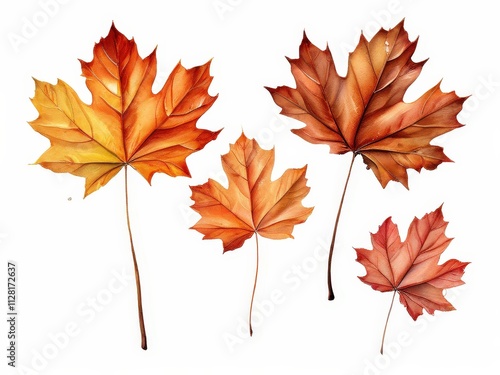 the AI Image Generator, Autumn Maple Leaves