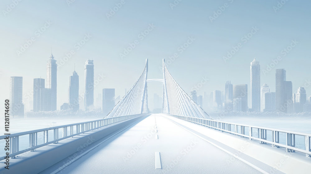 Fototapeta premium landscape with city