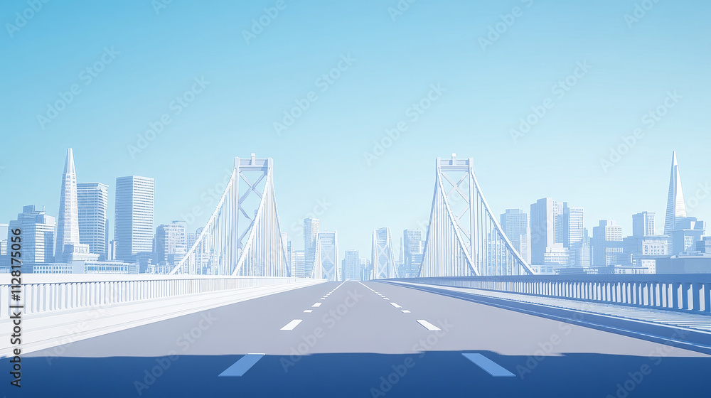 Fototapeta premium landscape with city