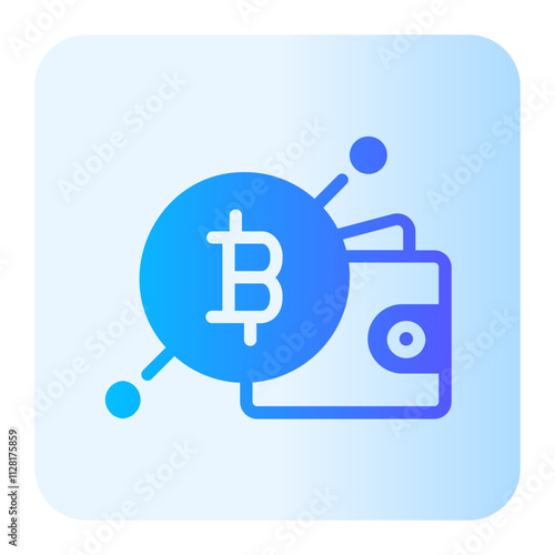 crypto wallet gradient icon