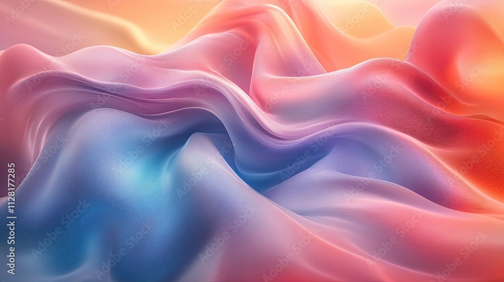 Abstract pastel color waves, flowing fabric texture background. Abstract pastel color waves, flowing fabric texture background.