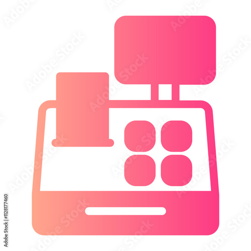 Cash Register gradient icon