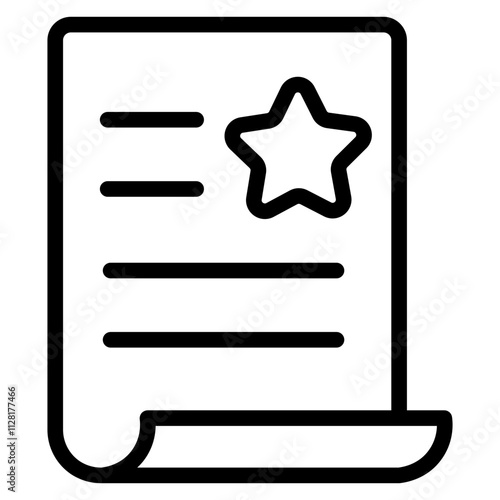 Best score Line Icon