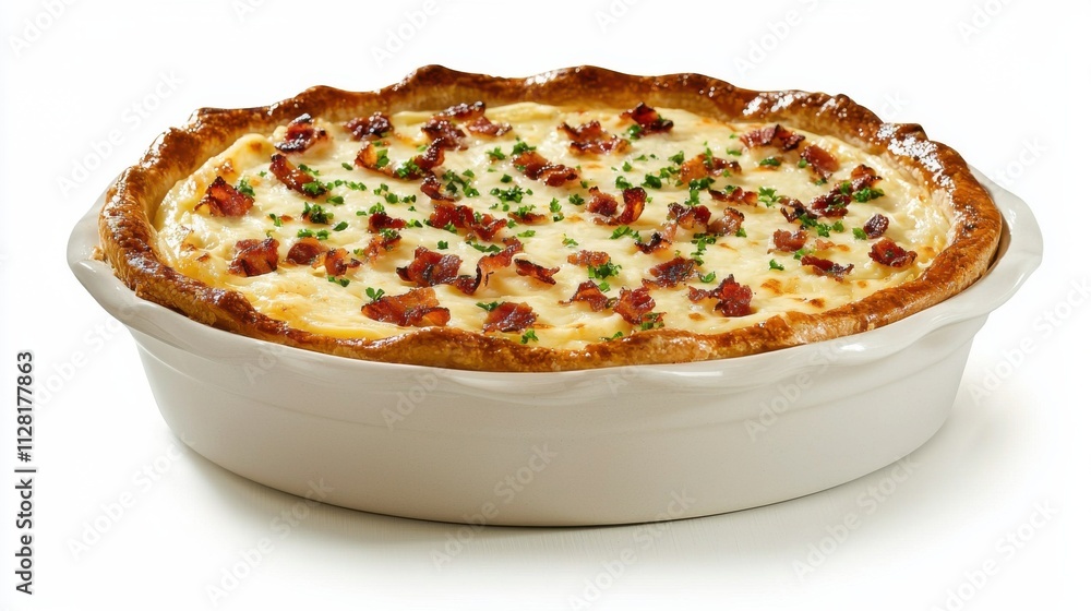 Delectable Savory Quiche with Onions Bacon and Cheese in a Buttery Crust Delectable Savory Quiche with Onions Bacon and Cheese in a Buttery Crust