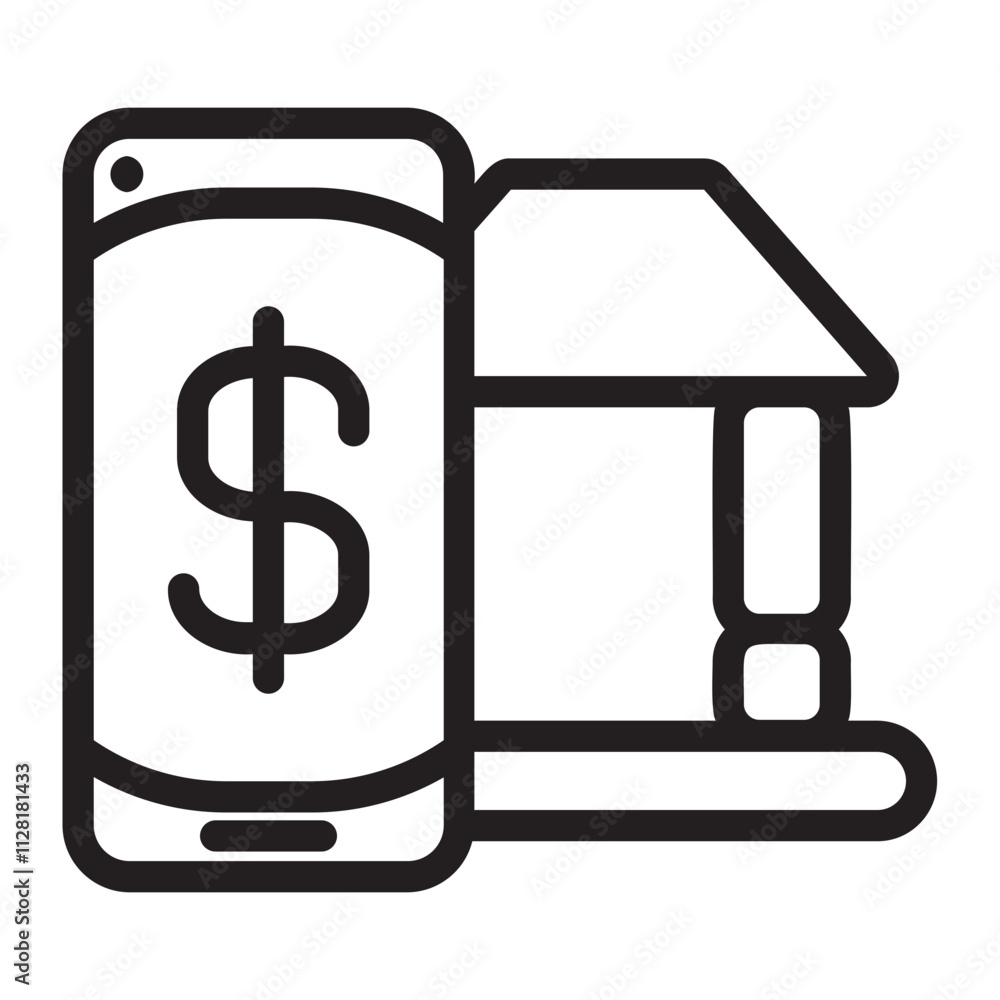 Online Banking line icon Online Banking line icon
