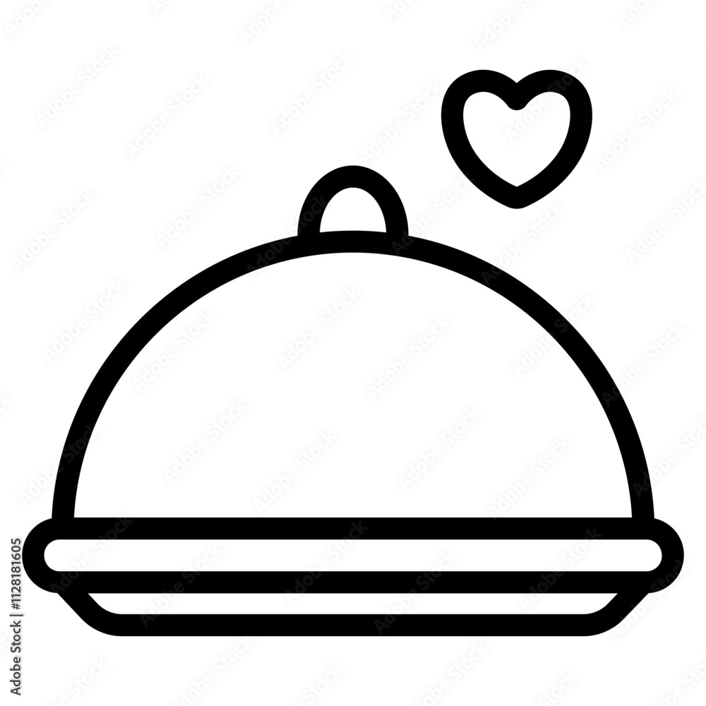 Cloche Line Icon Cloche Line Icon