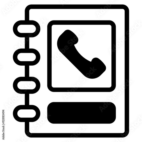 Contact list Solid Icon