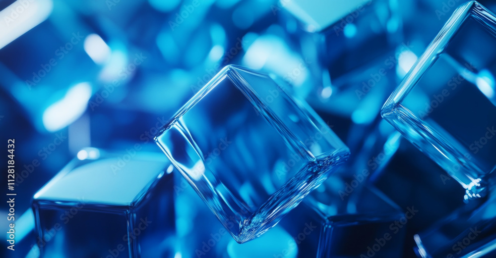 abstract blue background with ice abstract blue background with ice
