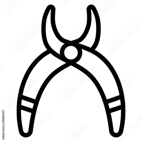 Dental nippers Line Icon