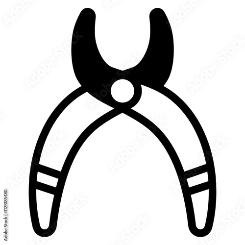 Dental nippers Solid Icon