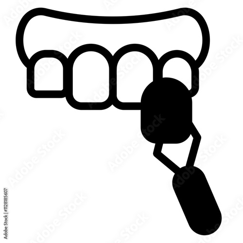 Dental veneer Solid Icon